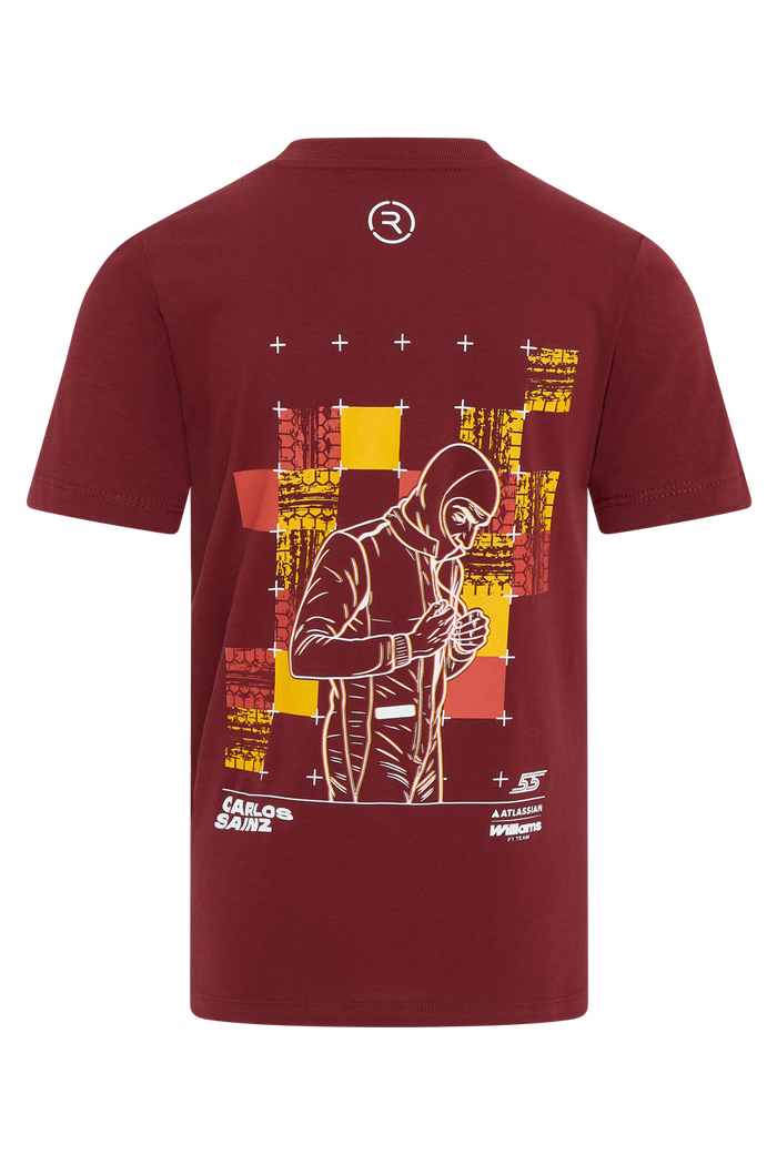 Atlassian Williams Racing Carlos Sainz Junior Driver Short Sleeve T-Shirt - Season 12 Reflo