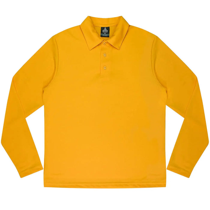 Aussie Pacific Botany Men's Long Sleeve Polo Shirt 1316 Casual Wear Aussie Pacific Gold S