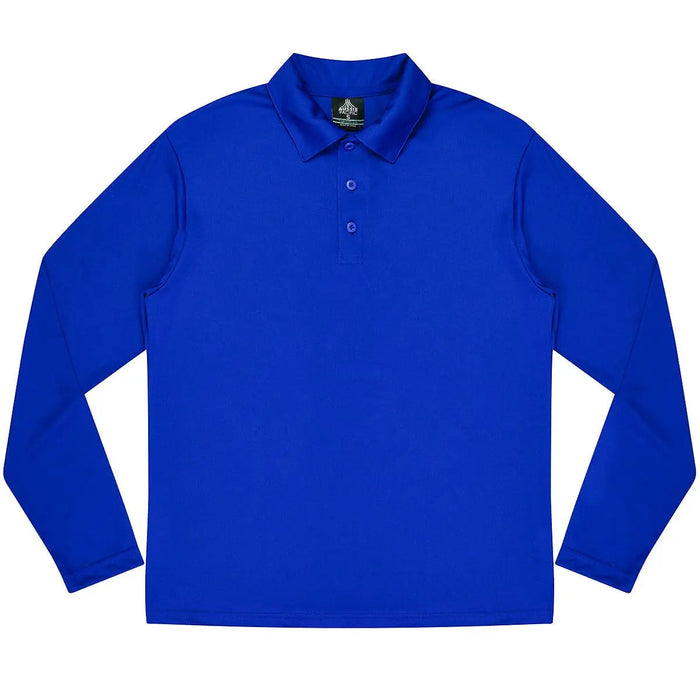 Aussie Pacific Botany Men's Long Sleeve Polo Shirt 1316 Casual Wear Aussie Pacific Royal S
