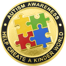 Autism Awareness Puzzle Insignia Pin