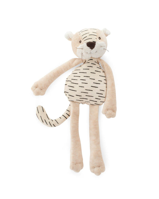 Plush toy tiger on a white background