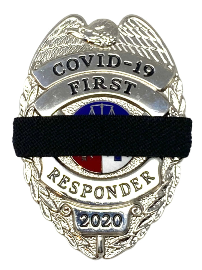 Badgeart Perfect Fit Mourning Bands 1/2" for 30-41 mm Wide Badges - Custom Cut Welded Flat Back