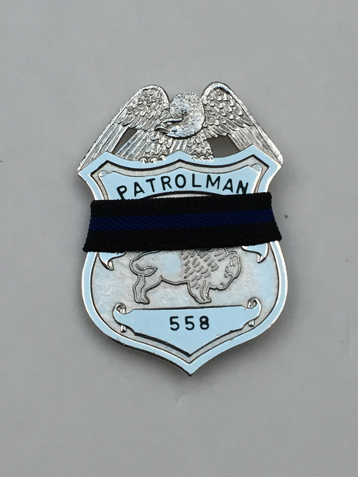 Badgeart's Perfect Fitting ¼ inch to 2" Flat Back Mourning Bands Custom Cut Welded Bands. Badgeart fits your badges and insignia from 1/2" to several inches. Choose these perfect fitting flat back mourning band for wallet, velcro attached embroidered and Flex badges.