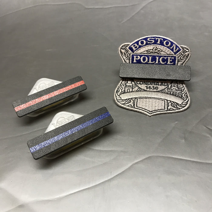 Badgeart_Mourning_Band_Bar_Shroud_Badge_Covers_for_cloth_and_Vinyl_Badges black, thin blue line thin red line