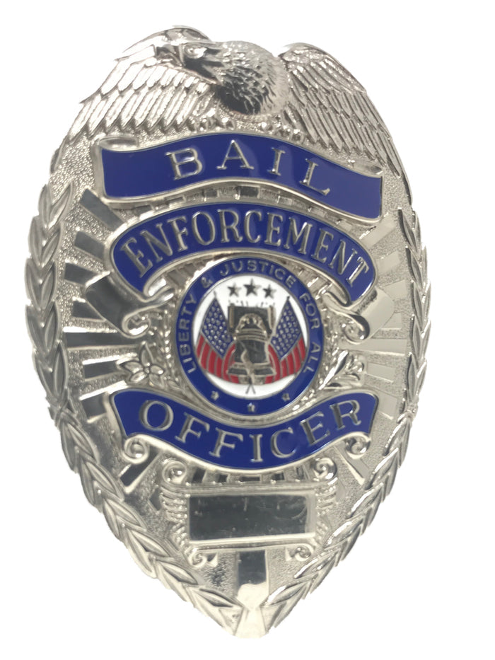 Bail Enforcement Officer Badge  with Badgeart Mourning Band