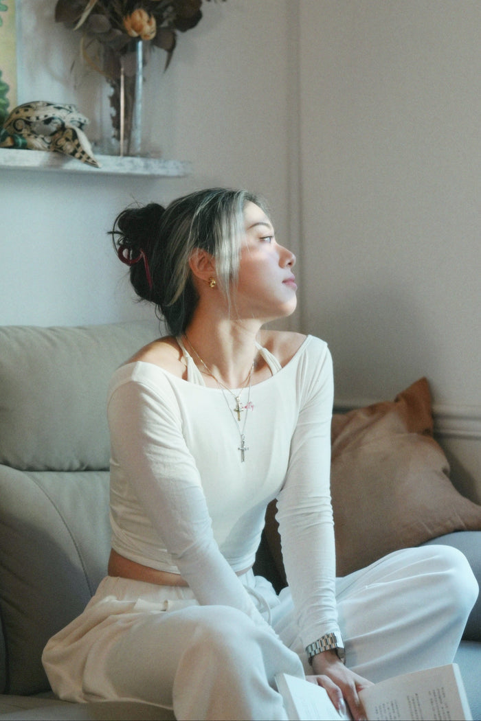 Ballet Wrap Top | Beige