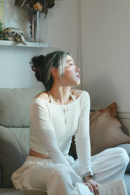 Ballet Wrap Top | Beige