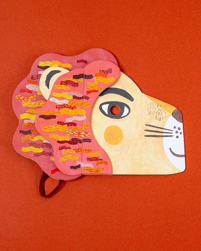 🦁 BE WILD! LION Mask & Stickers - Londji