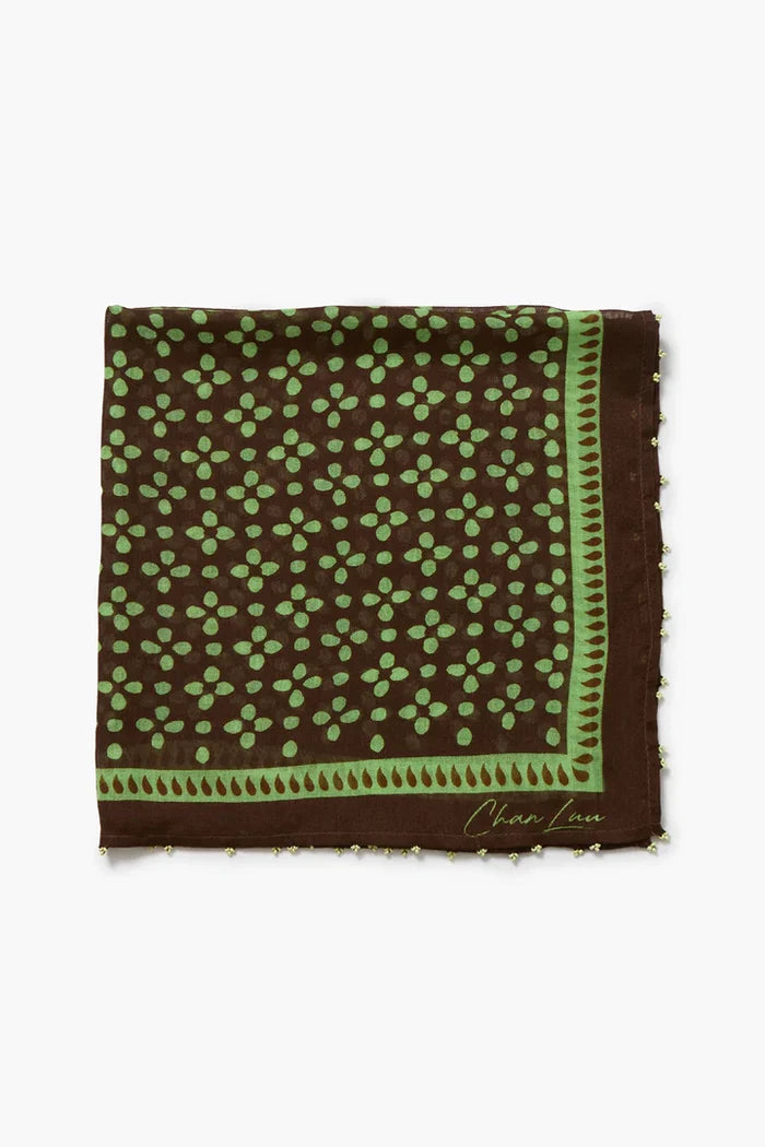 Beaded Floral Bandana Scarves Chan Luu