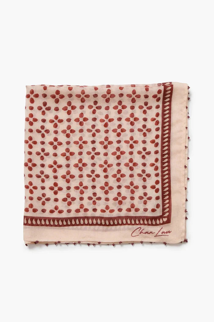Beaded Floral Bandana Scarves Chan Luu