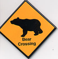 Bear Crossing Magnet