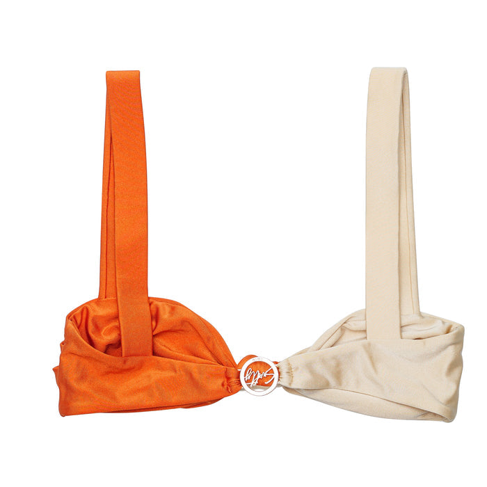 Beige & Orange - Top