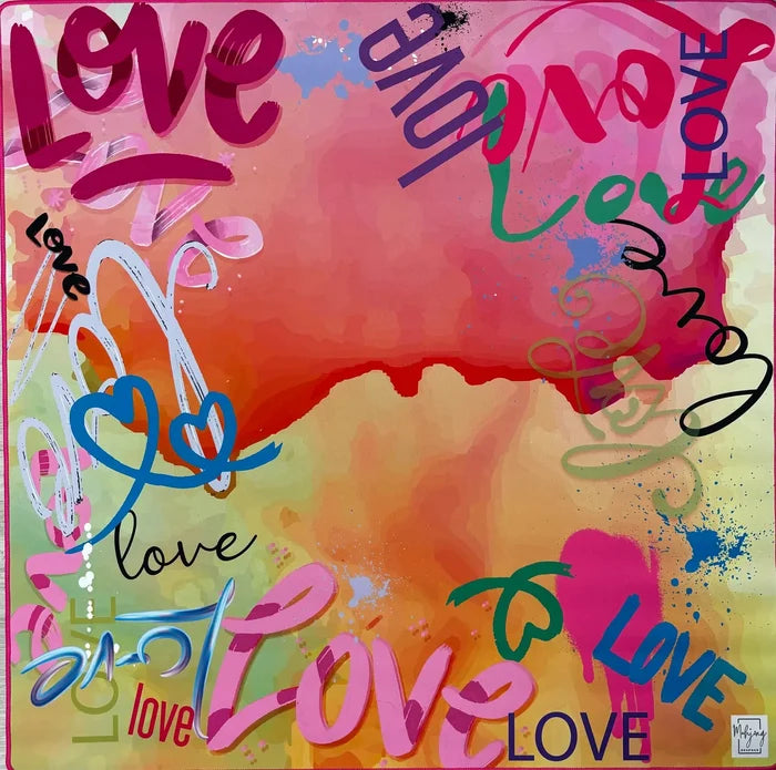 Bespoke Double Sided Mat - Love Graffiti by Bespoke
