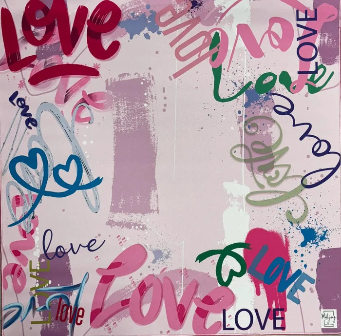 Bespoke Double Sided Mat - Love Graffiti by Bespoke