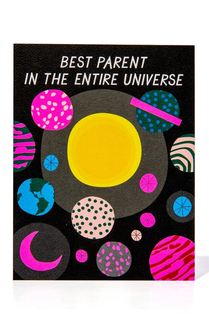 Best Parent in the Entire Universe Note Card Apothecary Banquet Atelier & Workshop