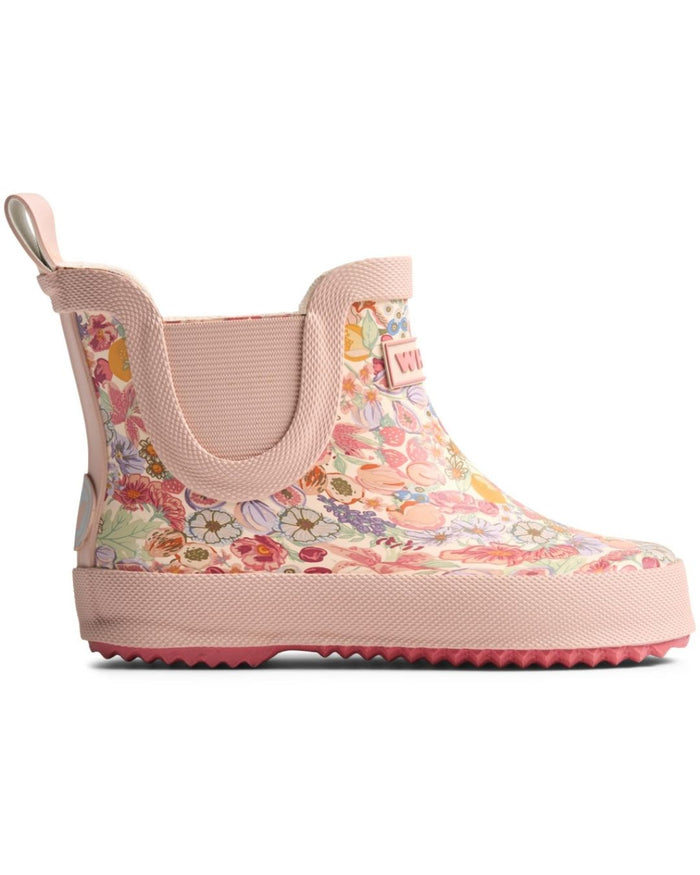 Beta Fruits & Flowers Kids Rubber Boots – Natural Rubber Wellies - Wheat