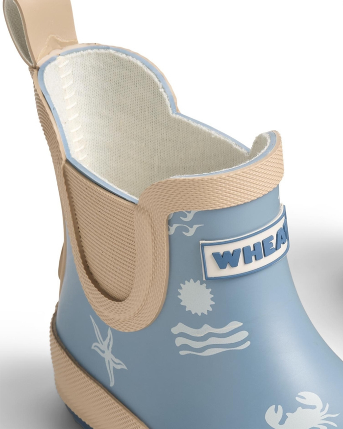 Beta Summer Island Kids Rubber Boots – Natural Rubber Wellies - Wheat