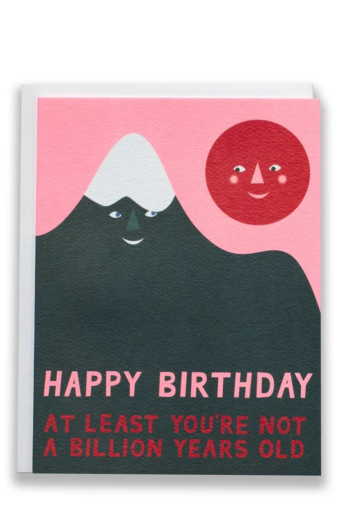 Billion Year Birthday Mountain Note Card Apothecary Banquet Atelier & Workshop