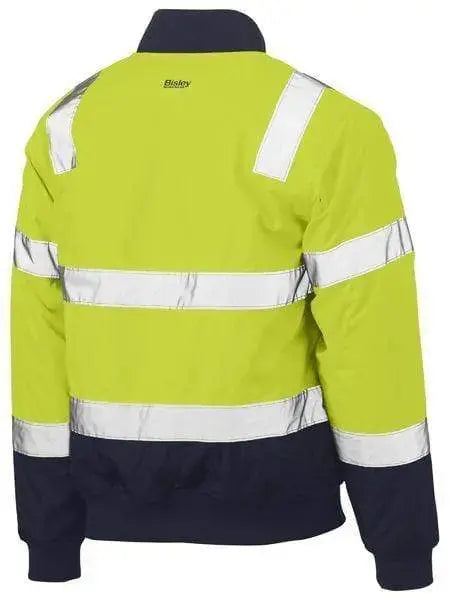 Bisley Taped Two Tone Hi Vis Bomber Jacket BJ6730T Metro Workwear.