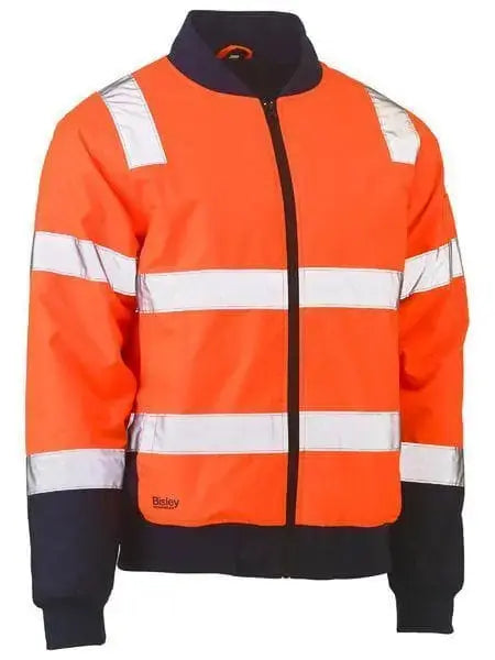 Bisley Taped Two Tone Hi Vis Bomber Jacket BJ6730T Metro Workwear.
