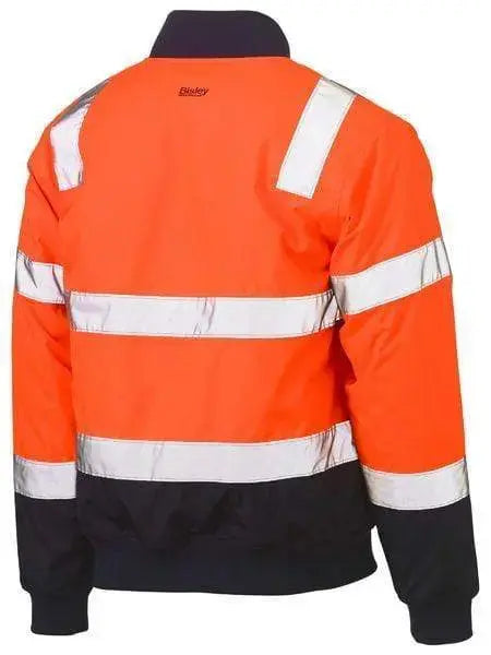 Bisley Taped Two Tone Hi Vis Bomber Jacket BJ6730T Metro Workwear.