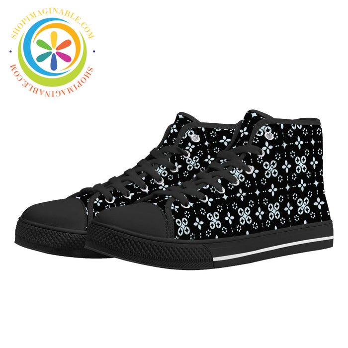 Black Batik Ladies High Top Canvas Shoes / Us11.5 (Eu43)