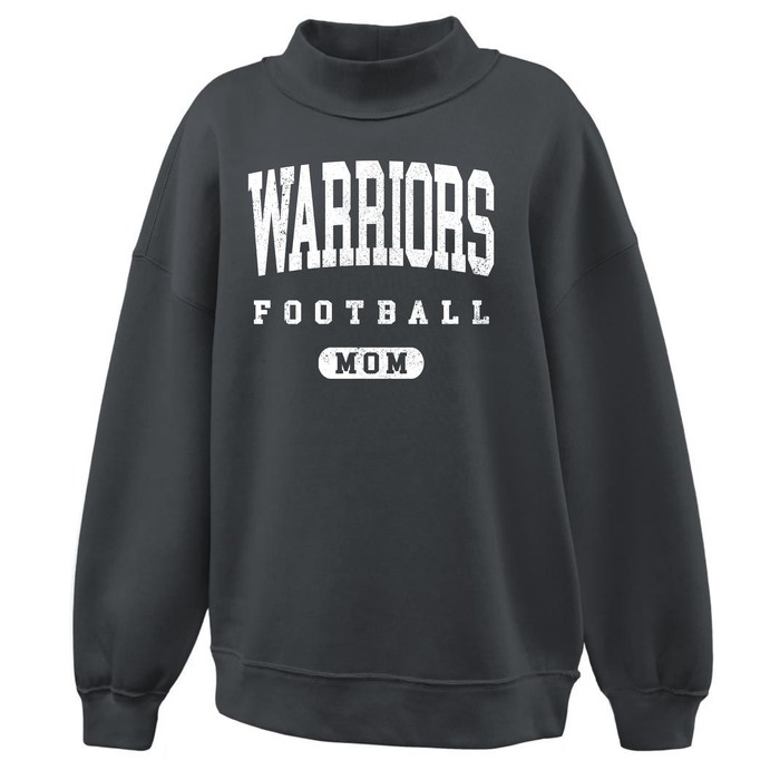 BLACK JULIET WARRIORS MOM MOCKNECK  PENNANT 7187