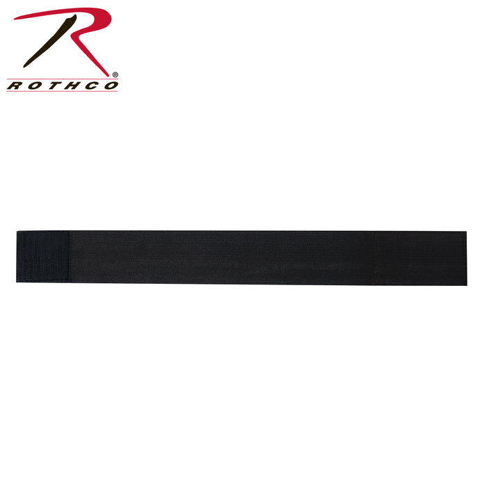 Black 2 inch mourning arm band with hook and loop offered by mourningbands.org