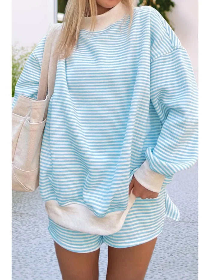 BLAIR BLUE MOCKNECK SET