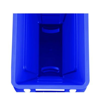 BLUE SLIM JIM 23 GALLON CAN W/VENTING CHANNELS RECYCLE IMPRINT (3540)