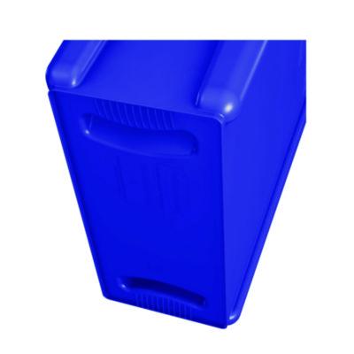 BLUE SLIM JIM 23 GALLON CAN W/VENTING CHANNELS RECYCLE IMPRINT (3540)