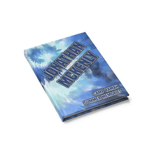 Blue Tie-Dye Journal