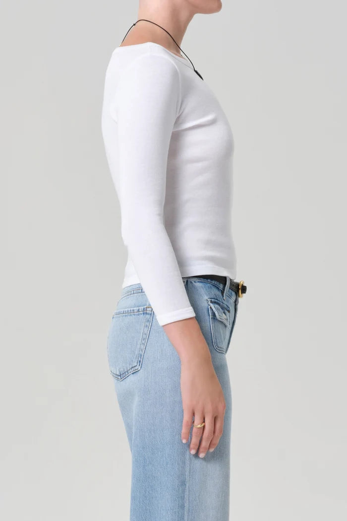 Boat Neck Slim Tee T-Shirts & Tanks Citizens of Humanity