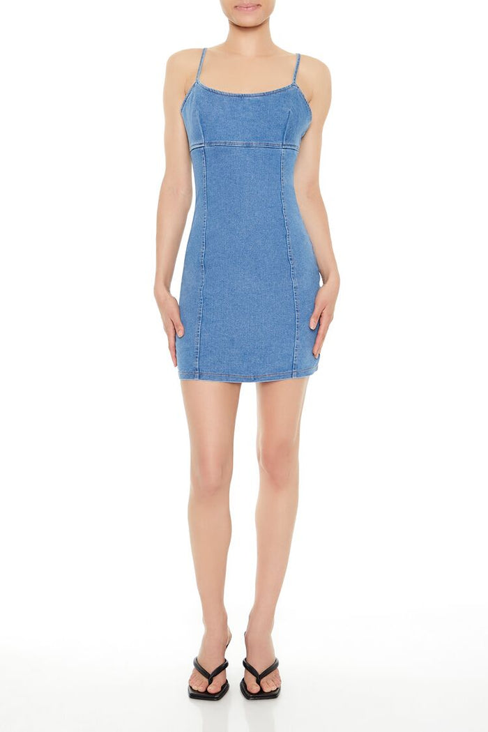 Bodycon Denim Cami Mini Dress