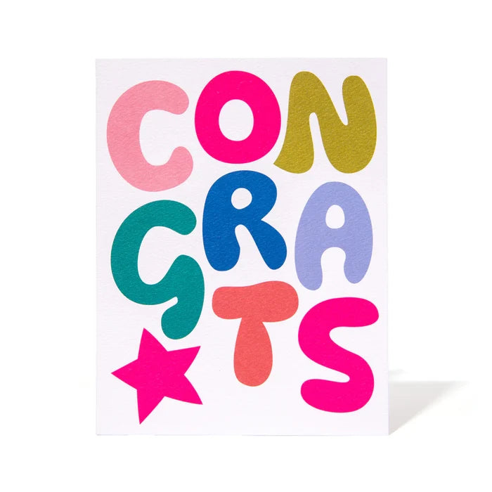 Bold Bubble Congrats Note Card Apothecary Banquet Atelier & Workshop