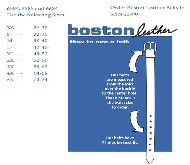Boston Genuine Leather Belt - 1 1/2"