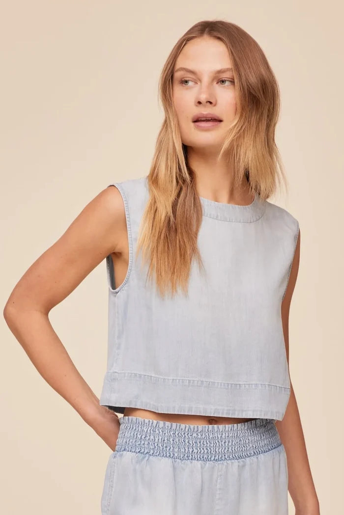 Boxy Button Back Top Tops Bella Dahl