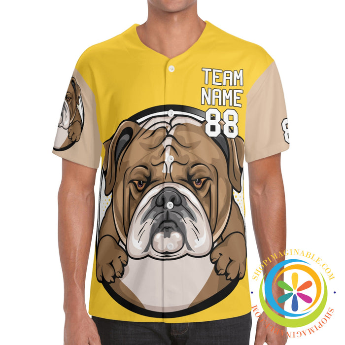 Bulldogs Unisex Baseball Jersey