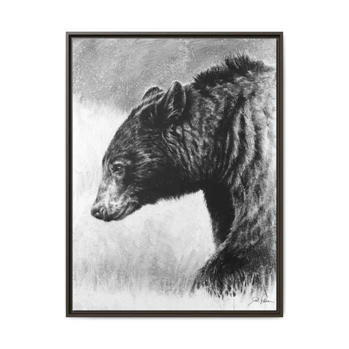 "Burly Bear" Framed Canvas