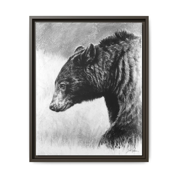 "Burly Bear" Framed Canvas