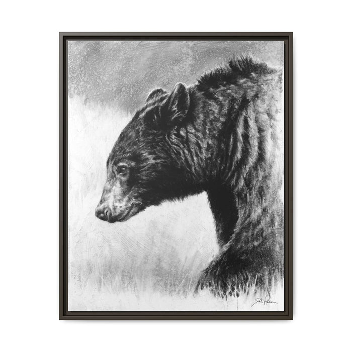 "Burly Bear" Framed Canvas