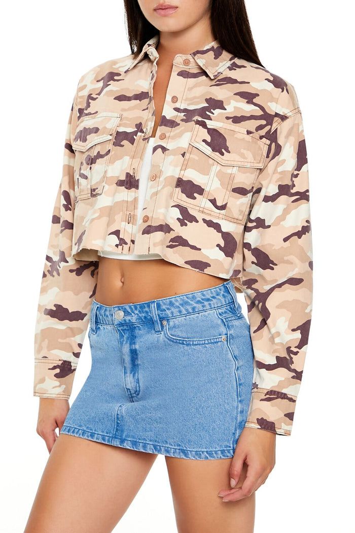 Camo Print Twill Shirt