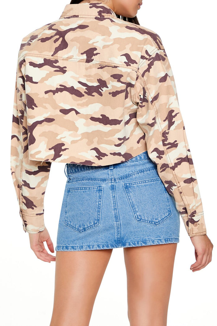 Camo Print Twill Shirt