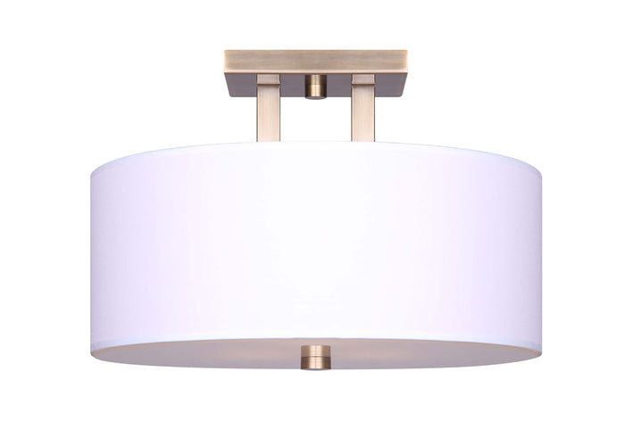 Semi Flush Mount Canarm ISF578A03GD River Semi-Flush Mount Light in Gold Canarm