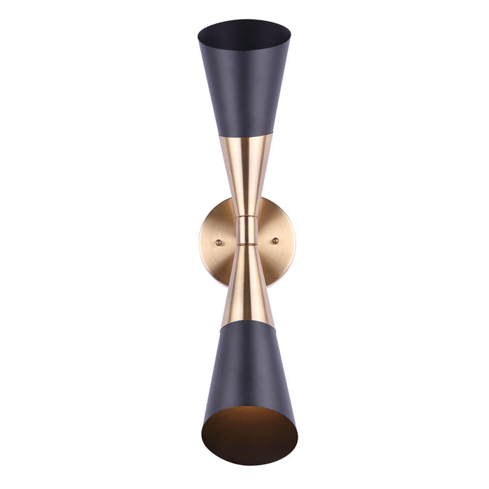 Wall Sconce / Vanity Canarm IWF1073A02BKG Emlen Mid-Century Modern Wall Sconce Canarm