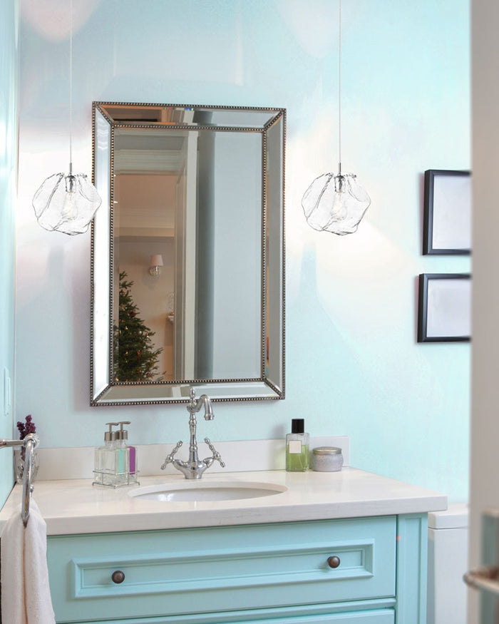 Pendant Canarm P0488-01CH Rockport Glass Cube Single Light Pendant Canarm