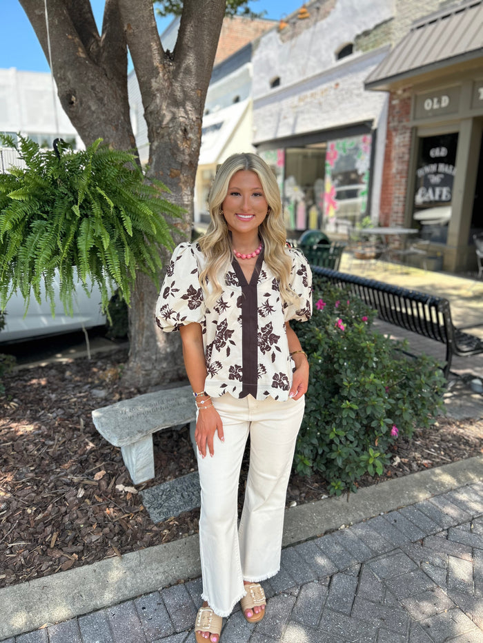 CARLY FALL FLORAL TOP