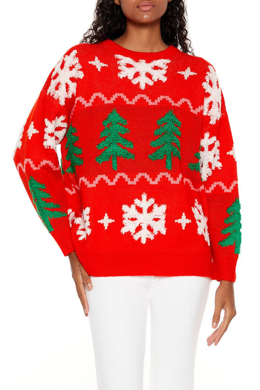 Christmas Tree Fair Isle Sweater