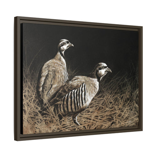 "Chukars" Framed Canvas