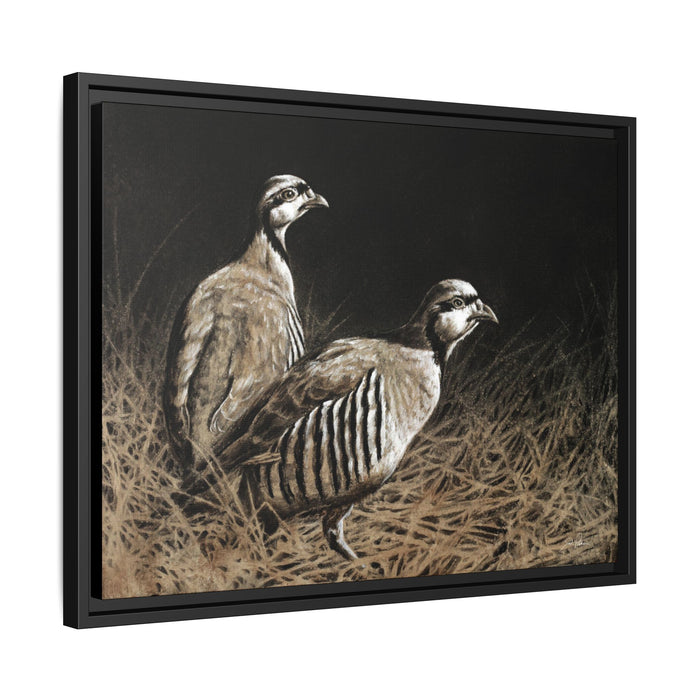 "Chukars" Framed Canvas